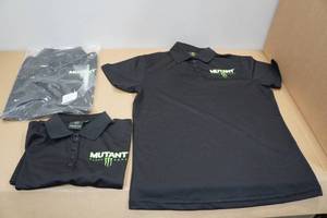 lot 190 image: 3 Monster Energy Short Sleeve Womens Polo Shirts -M