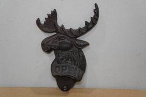 lot 192 image: Cast Iron Moose Bottle Opener