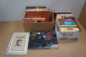 lot 250 image: Assorted Books -Jesse James, American Scenic Railroads