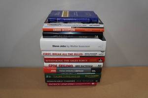 lot 251 image: Assorted Books -Gross Deception, The Big Three and Me, Steve Jobs