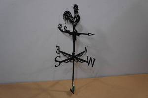 lot 257 image: Laser Cut Steel 18.5 Rooster Weather Vane