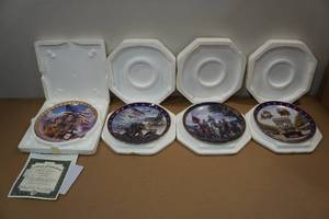 lot 260 image: 4 Norman Rockwell Collectors Plates