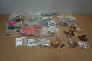 lot 273 image: Assorted Jewelry -Necklaces, Earrings, Bracelets, Pins