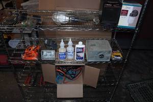lot 288 image: Assorted Hardware -Work Light, Hitch Receivers, Light