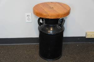 lot 292 image: Milk Can Stool