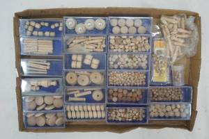 lot 18 image: Wooden dowels and pegs