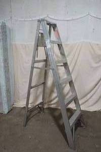 lot 32 image: Montgomery Ward aluminum ladder 6