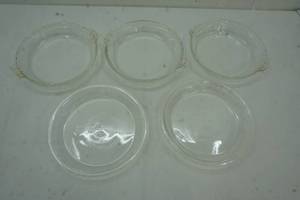 lot 99 image: Pyrex Glass Pie Dishes