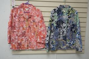 lot 225 image: C. J. Banks Womens Jackets size 1X and X lighter weight