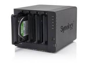 lot 1A image: DS412 Synology Diskless System High-Performance 4-Bay All-in-One NAS Server-with 4 2TB Sata Drives
