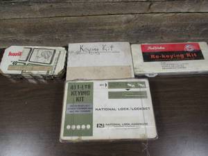 lot 52B image: Lot of 4 Re-Keying Kits-Used