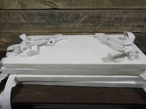 lot 57C image: Rubbermaid Closet Helper White 4 Shelf Unit Closet Organizer Adjustable Shelves