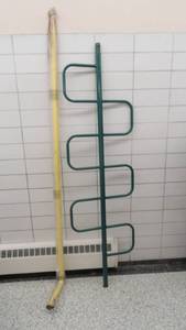 lot 58 image: Pair of Playground Equipment -80 Climbing Pole w 12 Offset Mount & 84 Sliding Pole