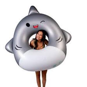 lot 85 image: Big Mouth X Squishmallows Gordon The Shark Giant Pool Float 4 ft Long