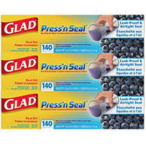 lot 183 image: Glad Pressn Seal, 140 SQ. Foot, (Pack of 3)