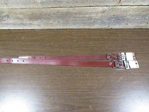 lot 141 image: Set of 2 Leather Dog Collars- 1 Medium, 1 Large