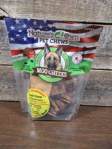lot 156 image: Natures Own Not Rawhide Moo Cheeks 8oz
