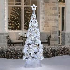 lot 1B image: Members Mark 7 Pre-Lit Decorative Ornament Tree