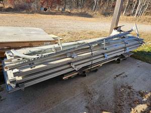 lot 132 image: Used Commercial Garage Door  12-2 Wide x 14-0 High with Track (No Springs)