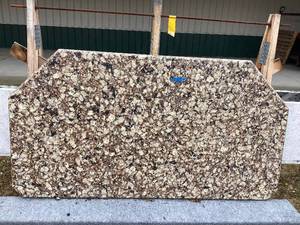 lot 118 image: Used Granite Countertop  Rich Brown Tones with Timeless Appeal