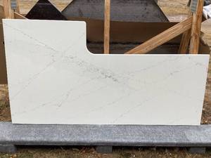 lot 115 image: Brand Name Quartz L-Shaped Countertop