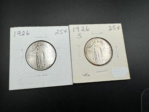 1926 STANDING LIBERTY QUARTERS 1926 & 1926S VG (2 Coins)