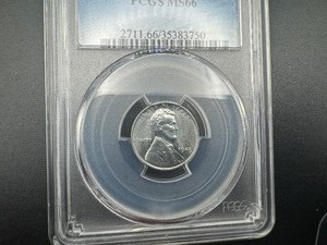 1943 LINCOLN PENNY PCGS MS66