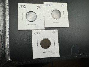 BETTER DATE INDIANHEADS1880, 1882, 1885 (3 Coins)
