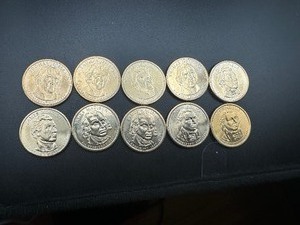 BU PRESIDENTIAL DOLLAR COINS (10 Coins)