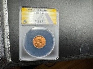 1946S LINCOLN PENNY MS66RED
