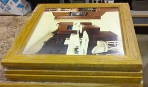 Hand Crafted Wood Display Frames with Glass (5)