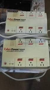 White CyberPower Systems 825AVR for Battery Backup and Surge Protection.(2)