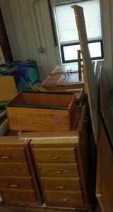 Office Desktop and Cabinets.