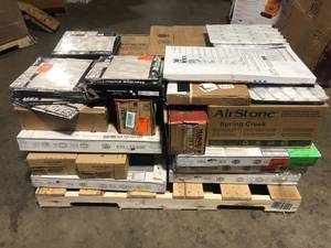 Pallet of Mixed Assorted Ceramic Flooring Various Models and Conditions  Customer Returns See Pictures