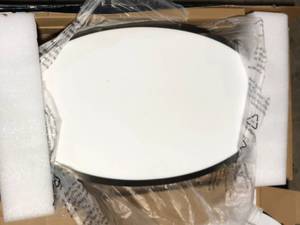 Commercial Electric Flexinstall LED 32 in. Brushed Nickel Oval Panel Recessed Ceiling Light for Home with 5CCT  DuoBright Dimming Customer Returns See Pictures