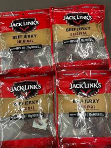 GA 2 - Box of 4 Packaged Jack Links Beef Jerky - Original Flavor (3.25 oz each)