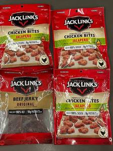 GA 2 - Assortment of Jack Links Meat Snacks - Chicken Bites & Beef Jerky