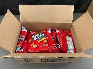 GA 5 - Box of Nabisco Nutter Butter Bites - 12 Big Bags of Peanut Butter Sandwich Cookies