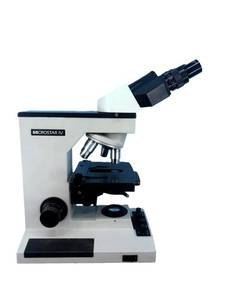lot 15 image: MSRP $1600 Reichert MicroStar IV Power Laboratory Binocular Microscope With 10X Eyepieces & 4 PlanAchro Objectives - Great Working Condition