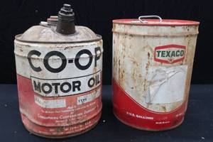 VINTAGE OIL CANS