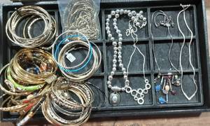 Variety Of Bracelets, 4-Necklaces
