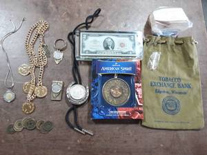 Money Bag, Jewelry Crafted From Real US Coins & Others