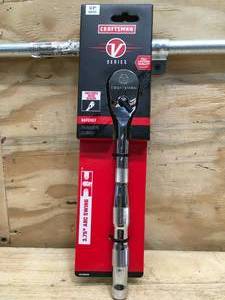lot 41 image: CRAFTSMAN V-Series 96-Tooth 12-in Drive Comfort Grip Handle Ratchet Model # CMMT86331V (10282410)