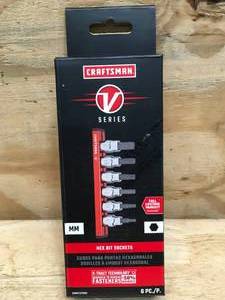 lot 44 image: Craftsman V Series Hex Bit Socket Set Model # CMMT17720V 1029244