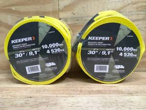 lot 27 image: Lot of 2 - Keeper Recovery Strap Model # 02942