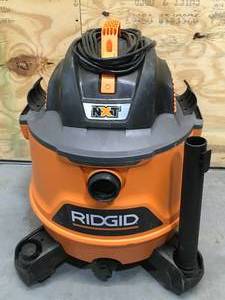 lot 54 image: Ridgid 14 Gallon WetDry Shop Vac Model # HD14000