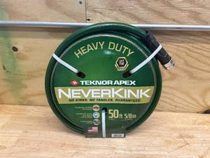 lot 31 image: TEKNOR APEX Neverkink 58 in. x 50 ft. Heavy Duty Garden Hose