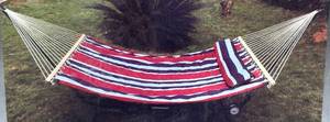 lot 34 image: BACKYARD EXPRESSIONS Quilted Hammock