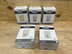 lot 144 image: KWIKSET Lot of 5- Powerbolt 250 Keypad Electronic Locks