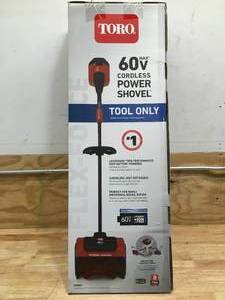lot 16 image: Toro 60V Max Cordless Power Shovel Model # 39909T - Tool Only